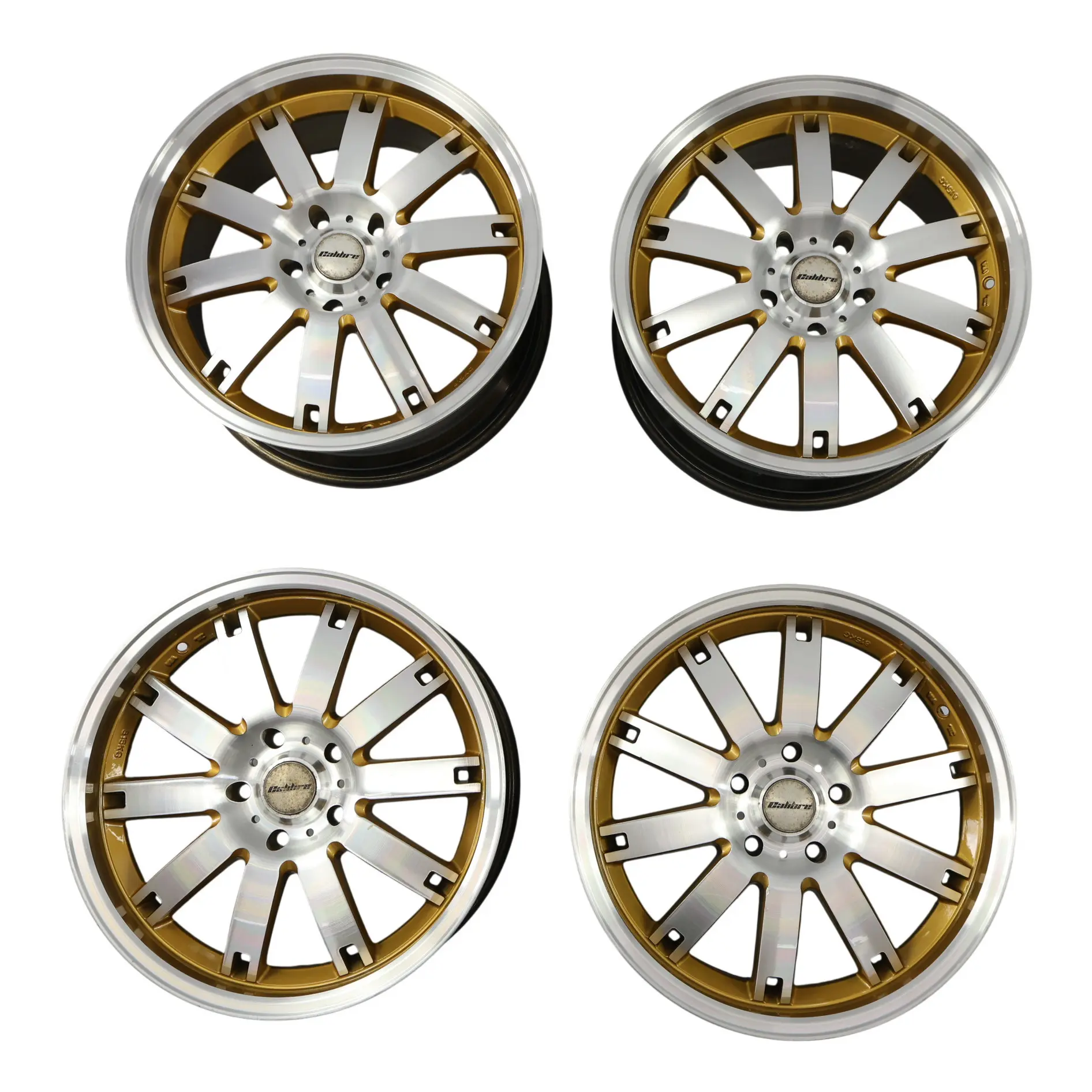Calibre Bronze Bicolor Silver Alloy Wheel Rim 18" 8J SET