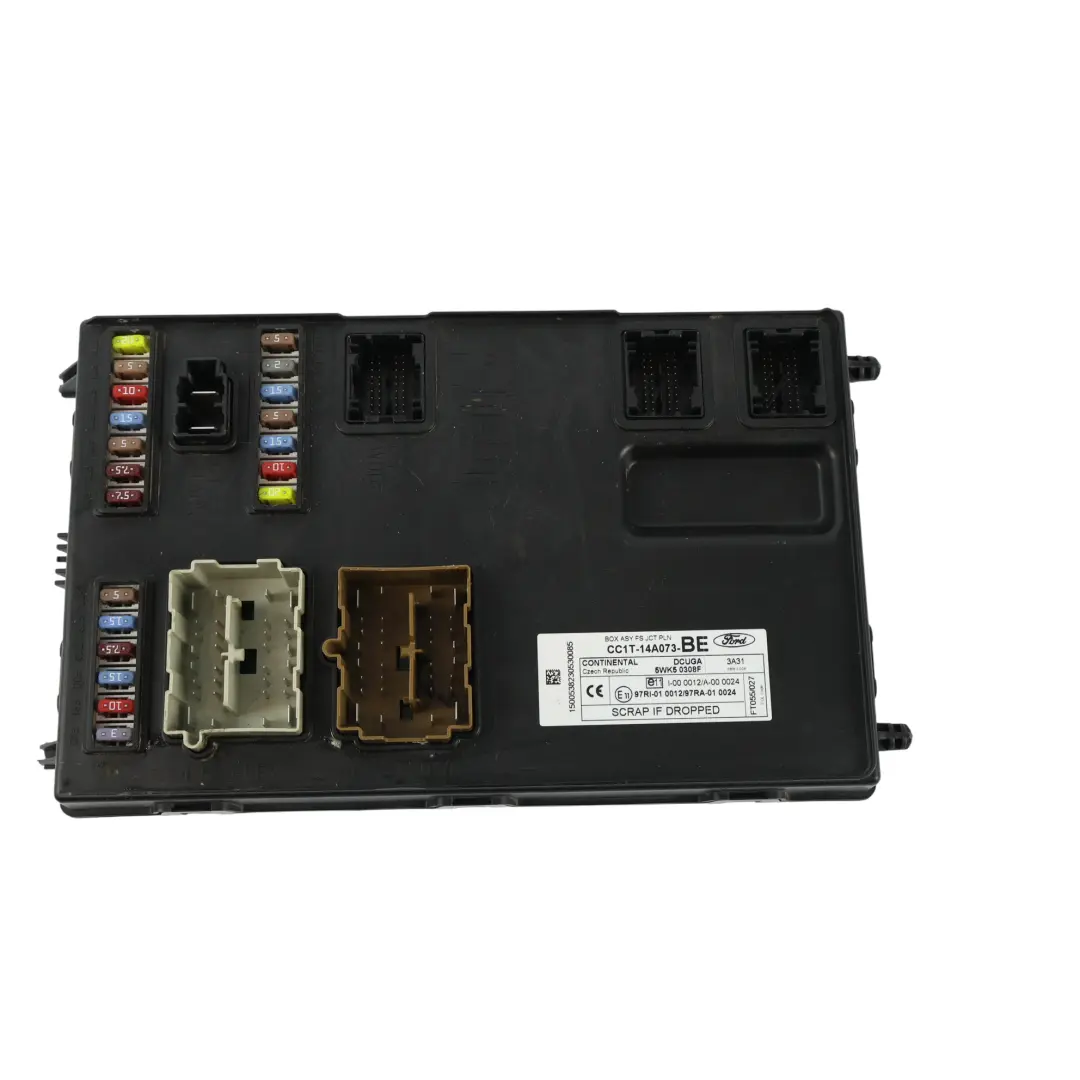 Ford Transit MK7 Caja Fusibles Relé Módulo Control Carrocería BCM - SKU CC1T-14A073-BE - Número de pieza CC1T-14A073-BE