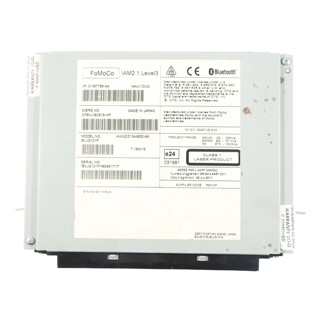 Land Rover Discovery 4 L319 Radio Nawigacja CD - SKU CF6N-18C815-HP - Numer Części CF6N-18C815-HP