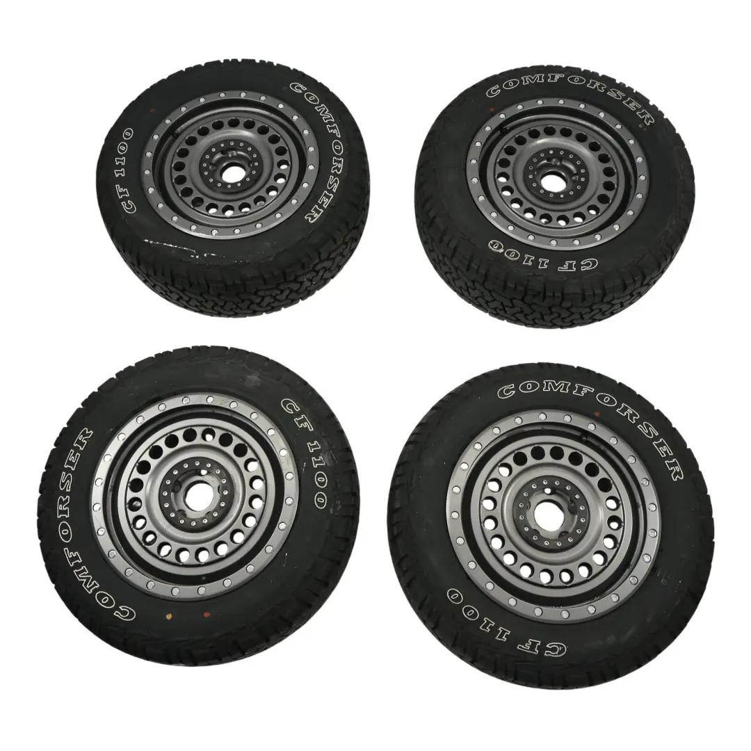 Cerchioni Lega Grigio 17" 8J ET:40 Pneumatico 65R17 per VW Transporter T5 con numero di parte COMFORSER-VIA-17-SET VW Transporter T5 Cerchioni Lega Grigio 17" 8J ET:40 Pneumatico 65R17 - SKU COMFORSER-VIA-17-SET - Numero di parte COMFORSER-VIA-17-SET