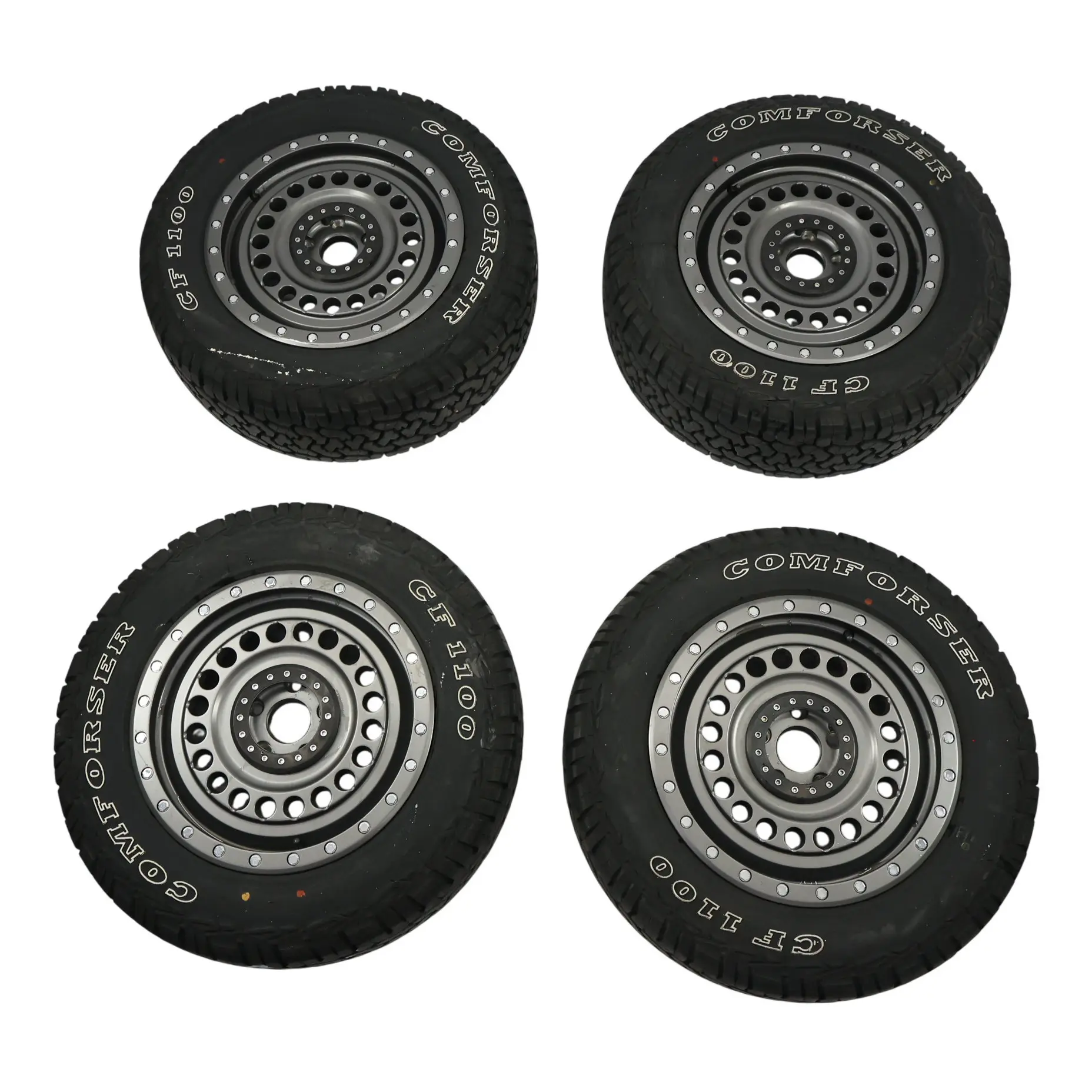 VW Transporter T5 Jante Alliage Grise 17" 8J ET:40 Pneu 65R17 SET X4