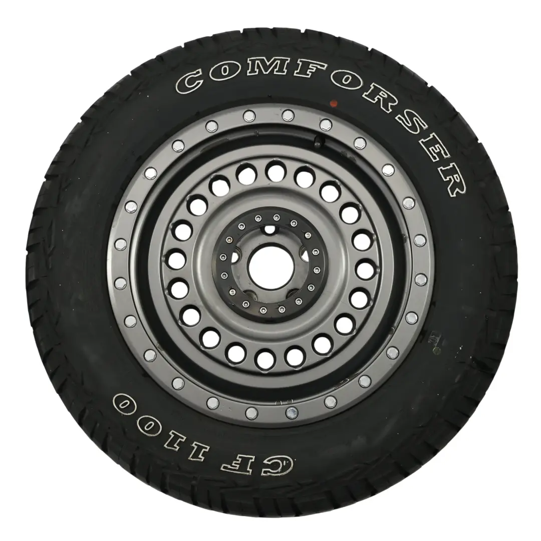 VW Transporter T5 Jante Alliage Grise 17" 8J ET:40 Pneu 65R17 SET X4 - SKU COMFORSER-VIA-17-SET - Numéro de pièce COMFORSER-VIA-17-SET