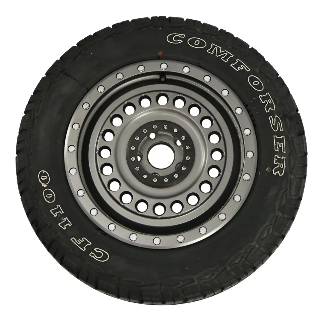 VW Transporter T5 Llanta Aleación Gris 17" 8J ET:40 Neumático 65R17 SET X4 - SKU COMFORSER-VIA-17-SET - Número de pieza COMFORSER-VIA-17-SET