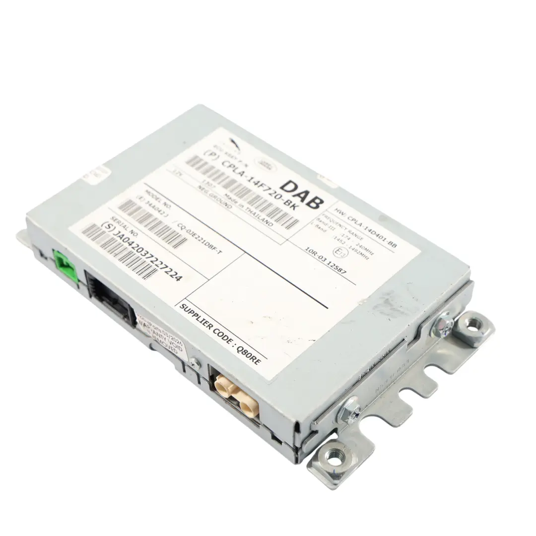 DAB Radio Control Unit Module to Range Rover Evoque L538 with Part number CPLA-14F720-BK Range Rover Evoque L538 DAB Radio Control Unit Module - SKU CPLA-14F720-BK - Part number CPLA-14F720-BK