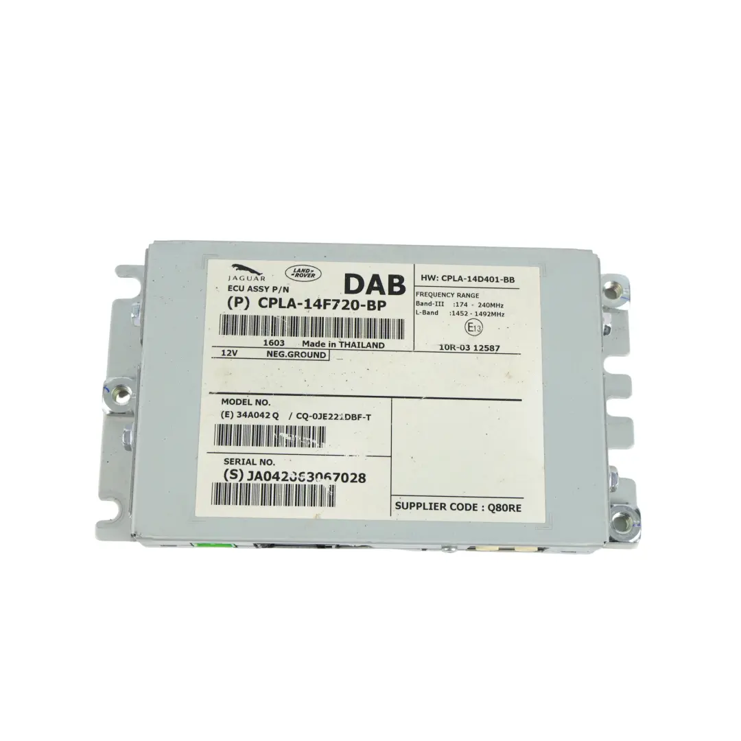 Range Rover Discovery 4 L319 DAB Radio Control Module ECU - SKU CPLA-14F720-BP - Part number CPLA-14F720-BP