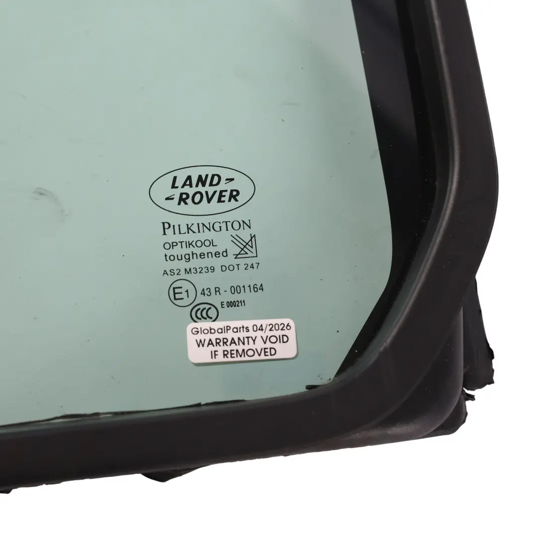 Seitenscheibe Hinten Links Grün für Land Rover Discovery 3 L319 mit Teilenummer CVB000855 Land Rover Discovery 3 L319 Seitenscheibe Hinten Links Grün - SKU CVB000855 - Teilenummer CVB000855