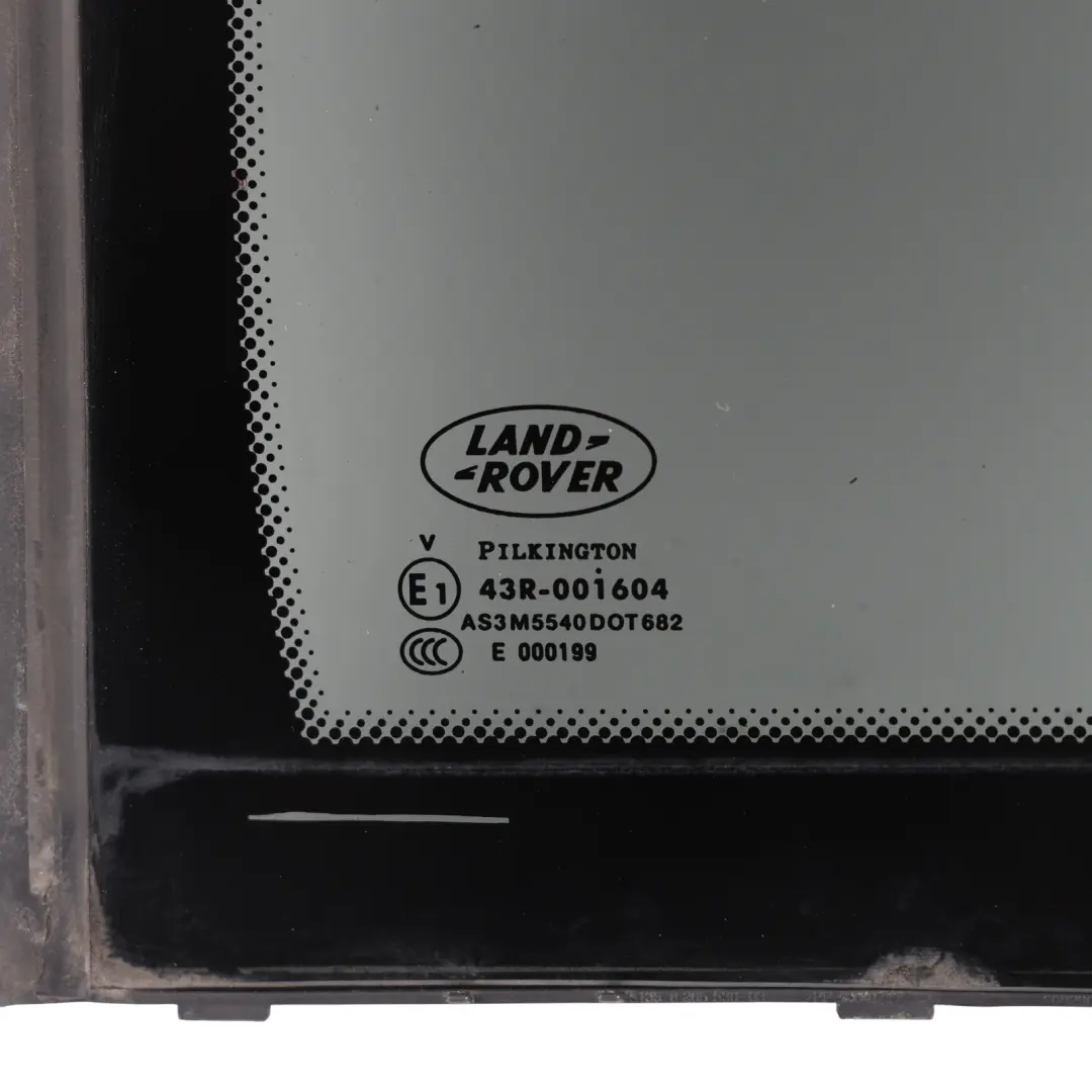 Door Glass Laminated Quarter Window Rear Right O/S to Range Rover L322 with Part number CVB500140 Range Rover L322 Door Glass Laminated Quarter Window Rear Right O/S - SKU CVB500140 - Part number CVB500140