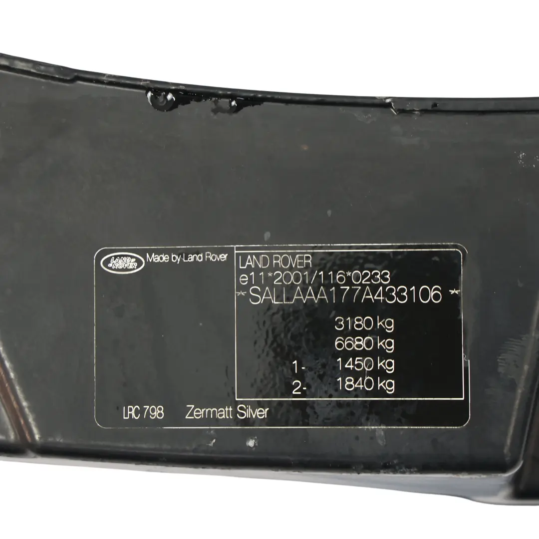 Land Rover Discovery 3 L319 Support Panneau Avant - SKU DIN500020 - Numéro de pièce DIN500020