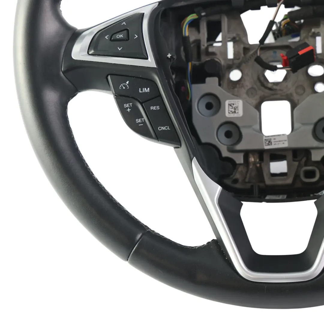 Ford Mondeo Mk5 V Steering Wheel Black Leather Multifunction - SKU DS73-3600-KN - Part number DS73-3600-KN