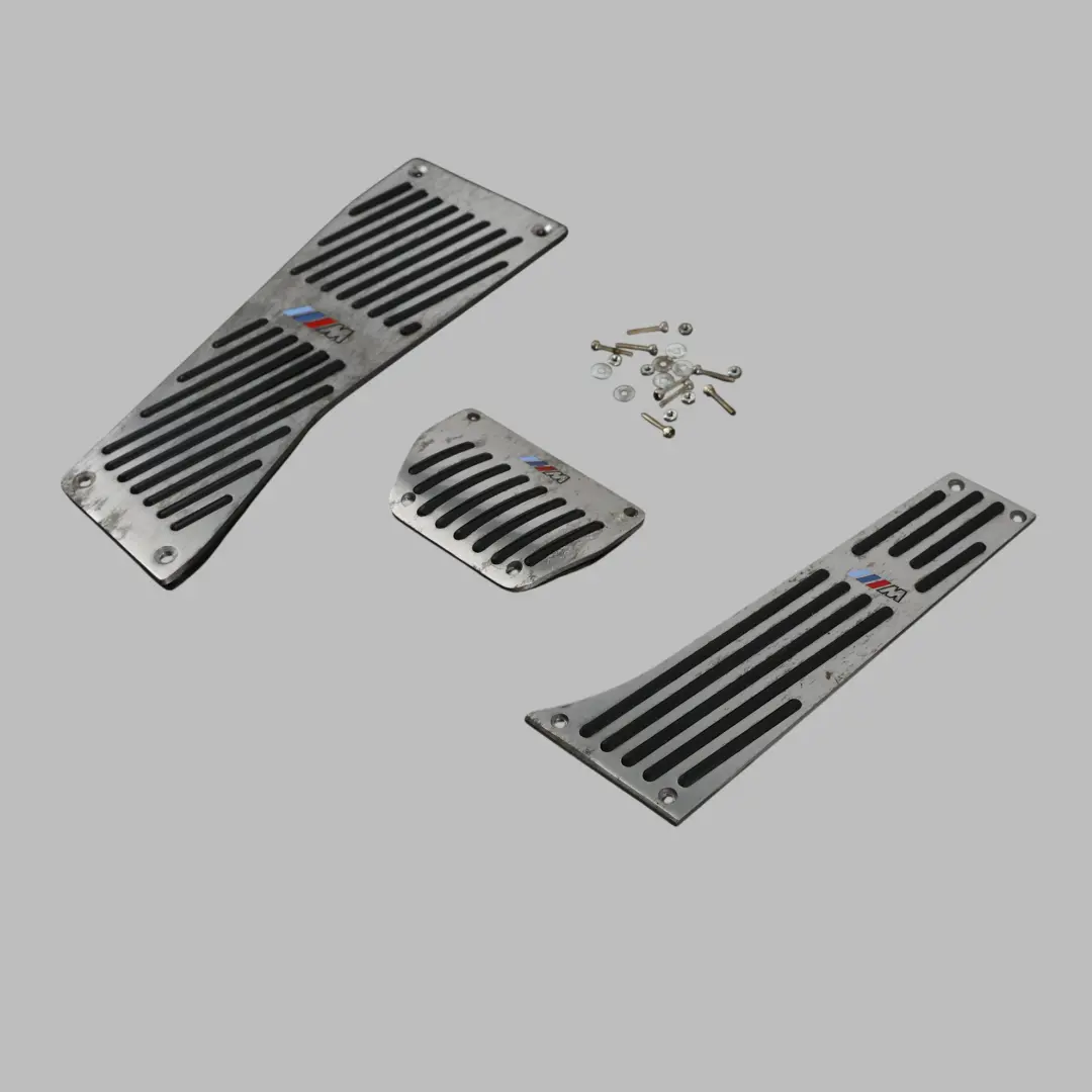 BMW E60 E87 E90 M Performance Aluminium Pedal Abdeckung Set Automatik - SKU E60-PEDAL-COVER-SET - Teilenummer E60 Pedal Cover Set