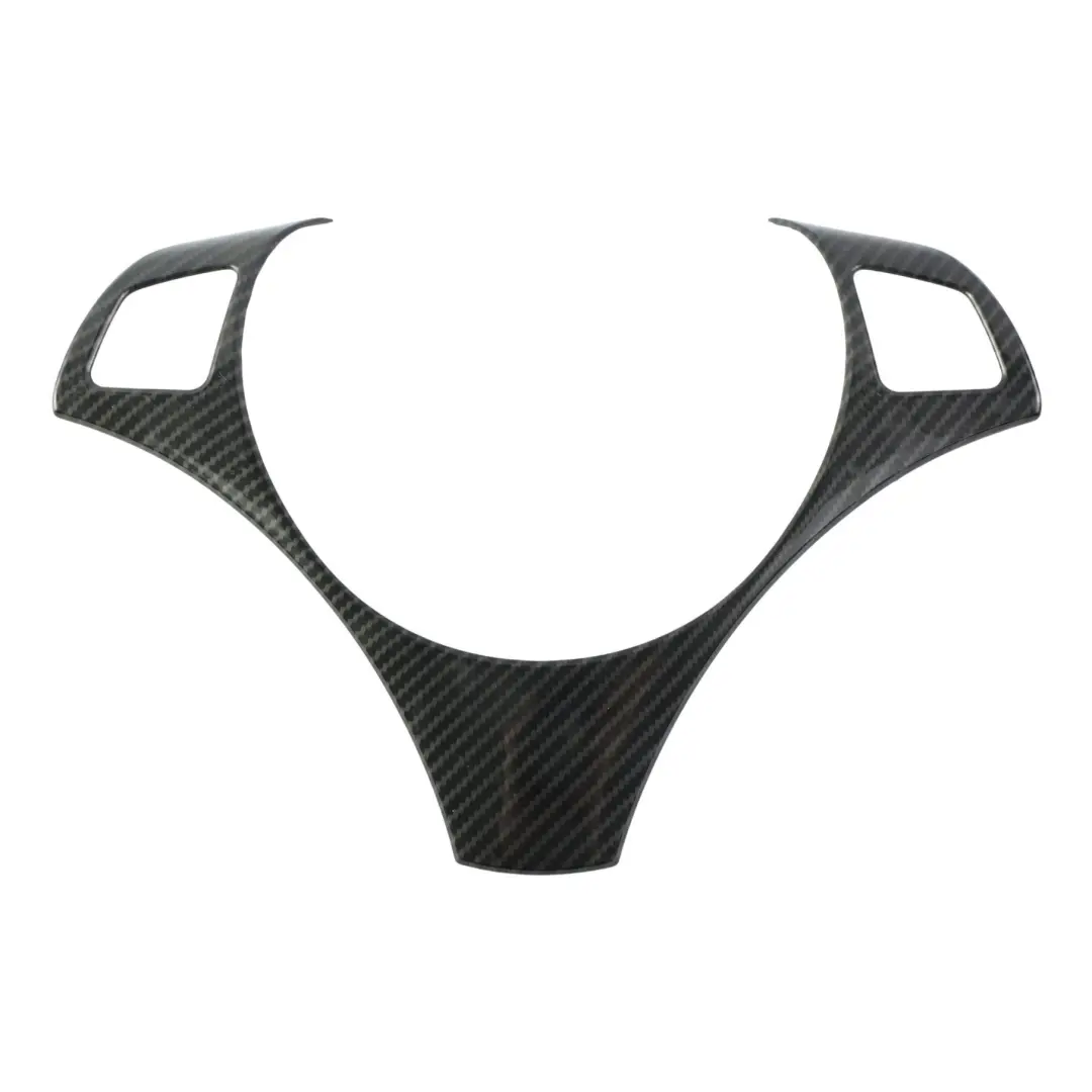 Abdeckung Lenkrad Carbon Kohlenstoff Aufkleber für BMW E81 E87 E90 E91 E92 mit Teilenummer E90 Steering Trim Carbon Look BMW E81 E87 E90 E91 E92 Abdeckung Lenkrad Carbon Kohlenstoff Aufkleber - SKU E90-STEERING-TRIM-CARBON-LOOK - Teilenummer E90 Steering Trim Carbon Look