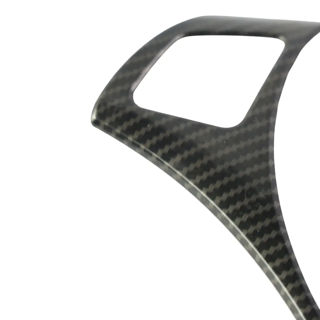 Steering Wheel Carbon Trim to BMW E90 Custom M Sport with Part number E90 Steering Trim Carbon Look BMW E90 Custom M Sport Steering Wheel Carbon Trim - SKU E90-STEERING-TRIM-CARBON-LOOK - Part number E90 Steering Trim Carbon Look