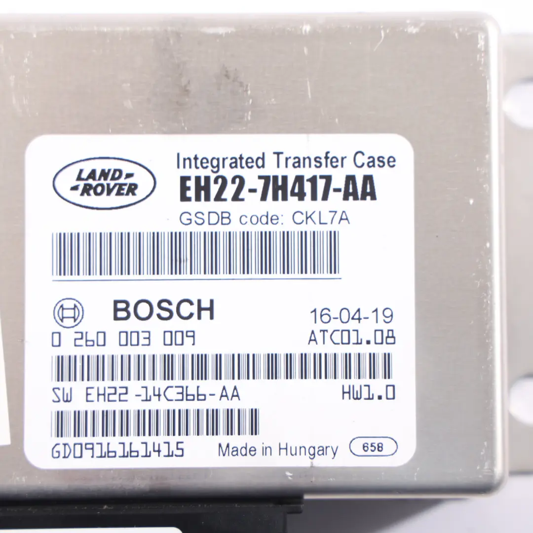 Land Rover Discovery 4 L319 Module Contrôle Boîtier Transfer ECU - SKU EH22-7H417-AA - Numéro de pièce EH22-7H417-AA