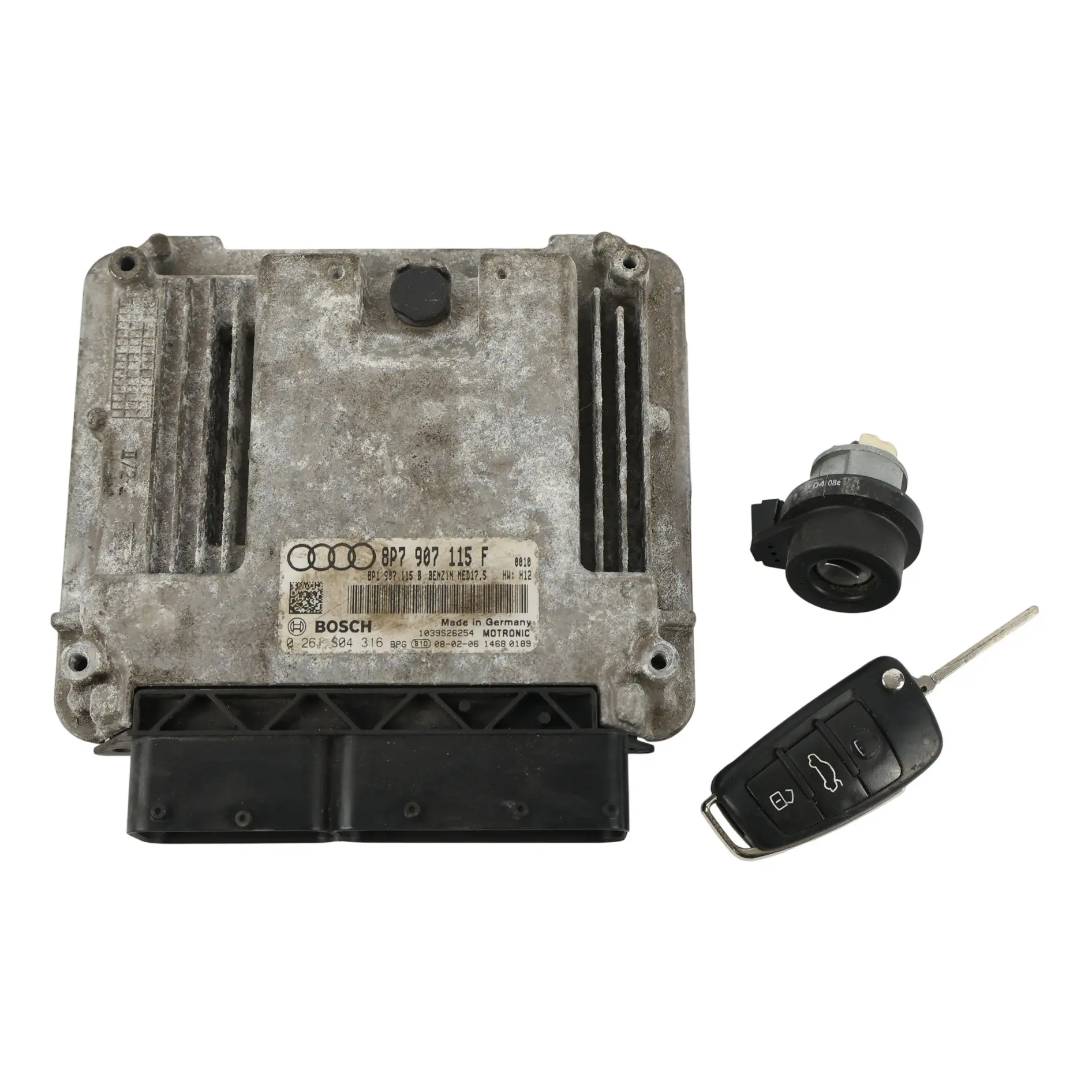 Audi A3 8P 1.8 TFSI 160HP Kit Centralina Motore ECU 8P7907115F Manuale