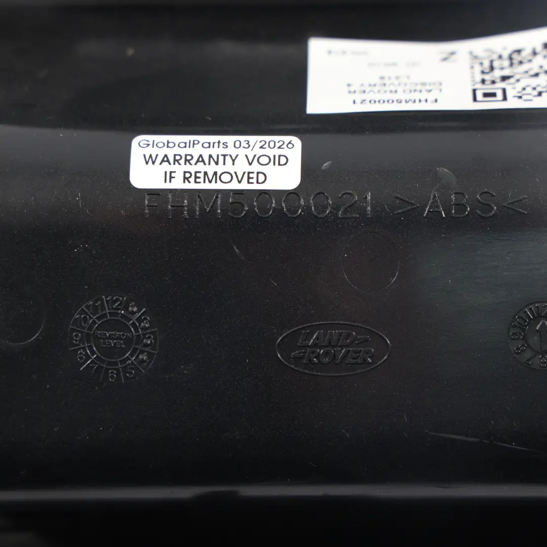 Centre Console Trim Panel Cover to Land Rover Discovery 4 L319 Rear with Part number FHM500021 Land Rover Discovery 4 L319 Rear Centre Console Trim Panel Cover - SKU FHM500021 - Part number FHM500021