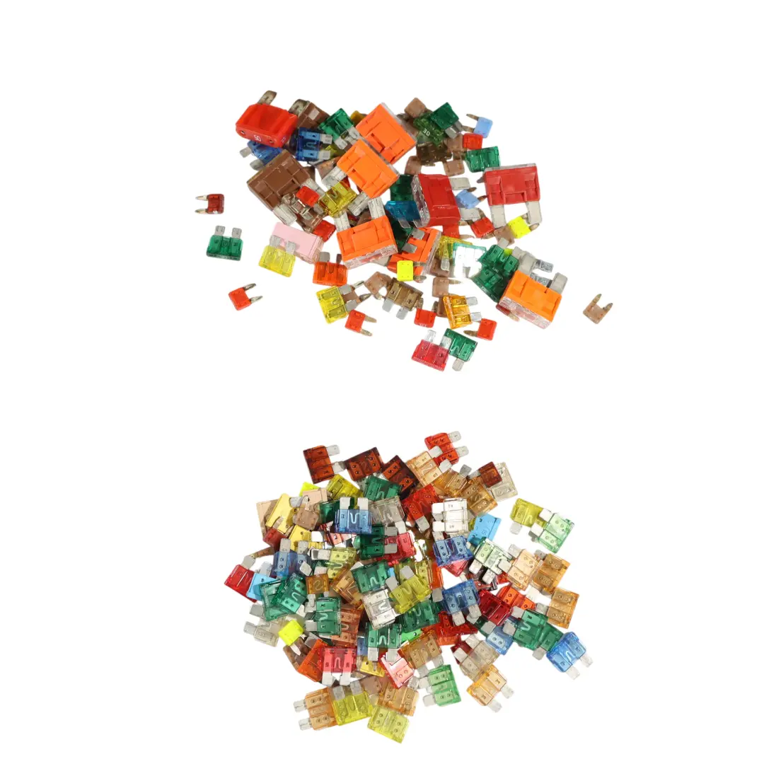 Zestaw Bezpieczników Samochodowych Płytkowych Wtykowych 200 Sztuk do o numerze FUSE-SET Zestaw Bezpieczników Samochodowych Płytkowych Wtykowych 200 Sztuk - SKU FUSE-SET-200 - Numer Części FUSE-SET