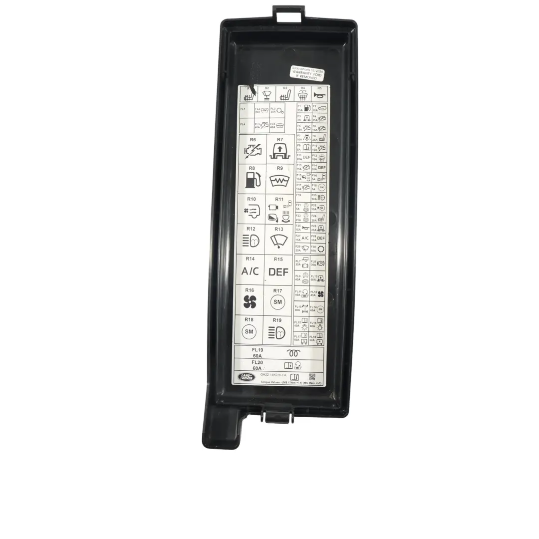 Sicherungskasten Oberer Deckel für Land Rover Discovery 4 L319 mit Teilenummer GH22-14K016-EA Land Rover Discovery 4 L319 Sicherungskasten Oberer Deckel - SKU GH22-14K016-EA - Teilenummer GH22-14K016-EA