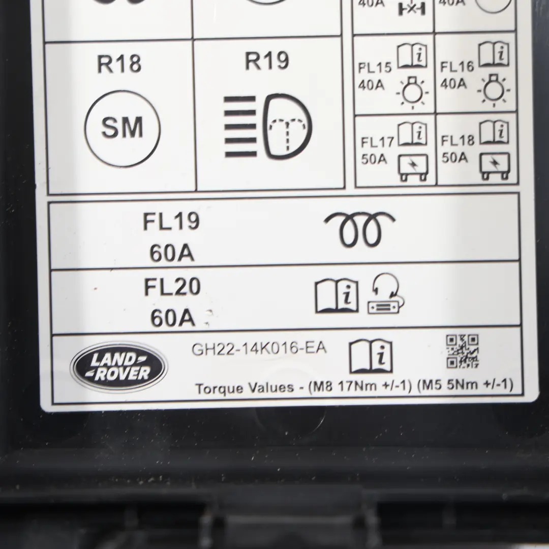 Land Rover Discovery 4 L319 Coperchio Superiore Scatola Fusibili - SKU GH22-14K016-EA - Numero di parte GH22-14K016-EA