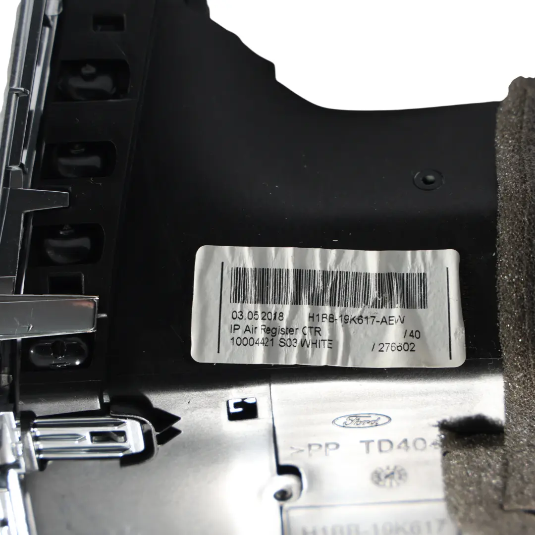 Ford Fiesta Mk8 Puma Mk2 Dashboard Air Vent Grille Dash Centre - SKU H1BB-19K617-AEW - Part number H1BB-19K617-AEW