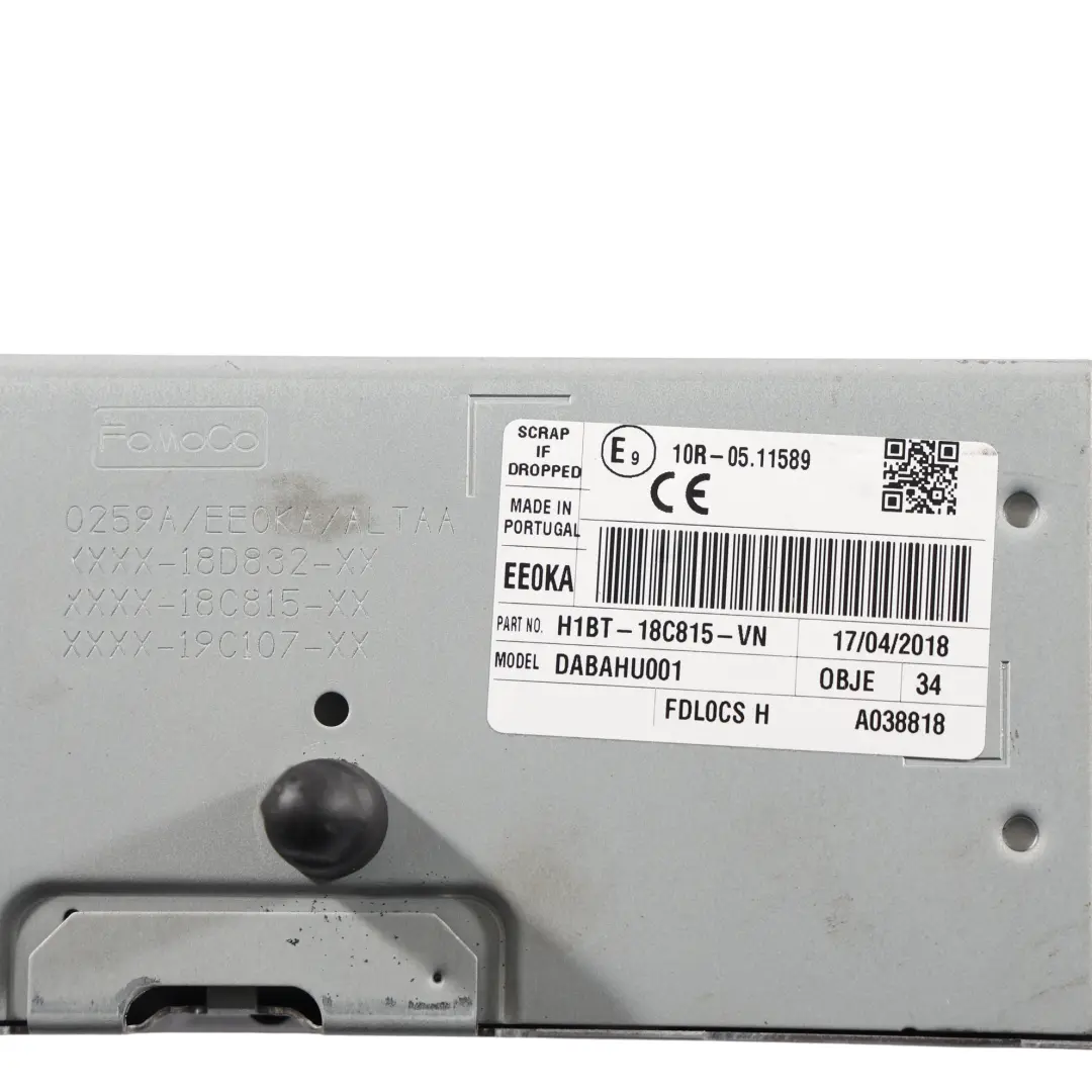 Ford Fiesta MK8 Modulo Radio Navigatore Satellitare - SKU H1BT-18C815-VN - Numero di parte H1BT-18C815-VN