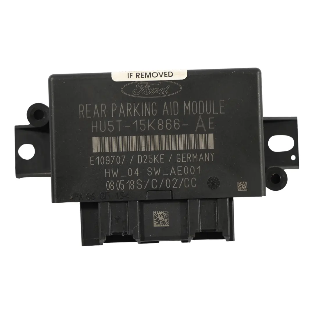 Ford Fiesta St Parking Aid System Module Distance Control Unit - SKU HU5T-15K866-AE - Part number HU5T-15K866-AE