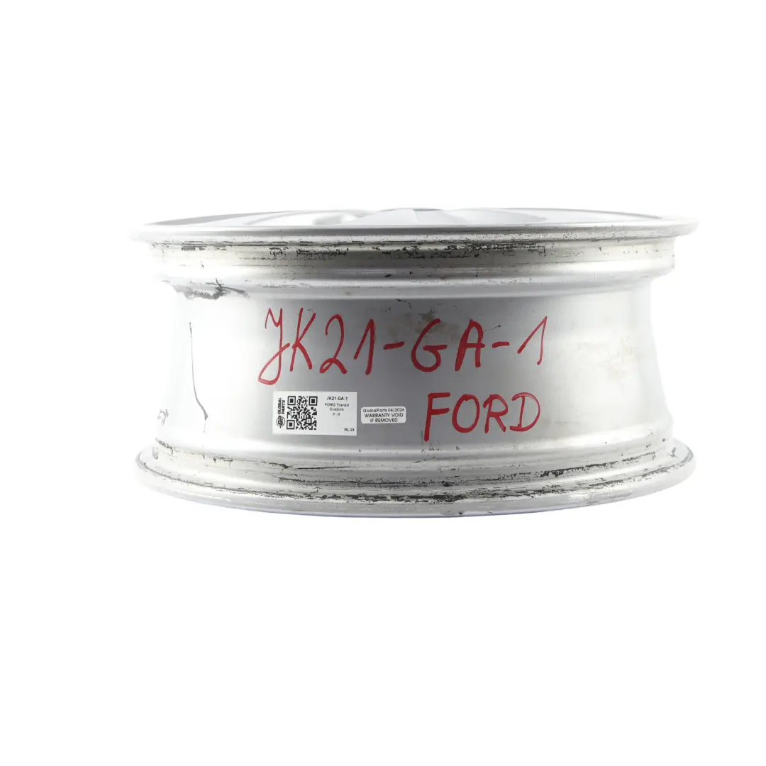 Felga Aluminiowa Srebrna 16" 6.5J ET:60 do Ford Transit Custom o numerze JK21-GA Ford Transit Custom Felga Aluminiowa Srebrna 16" 6.5J ET:60 - SKU JK21-GA-1 - Numer Części JK21-GA