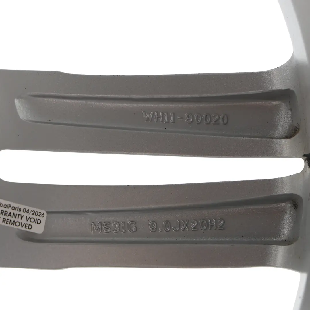  Wheelworld Silver Alloy Wheel Rim 20" 9J ET33 5x112 WH11-90020 - SKU KBA48823-1 - Part number KBA48823