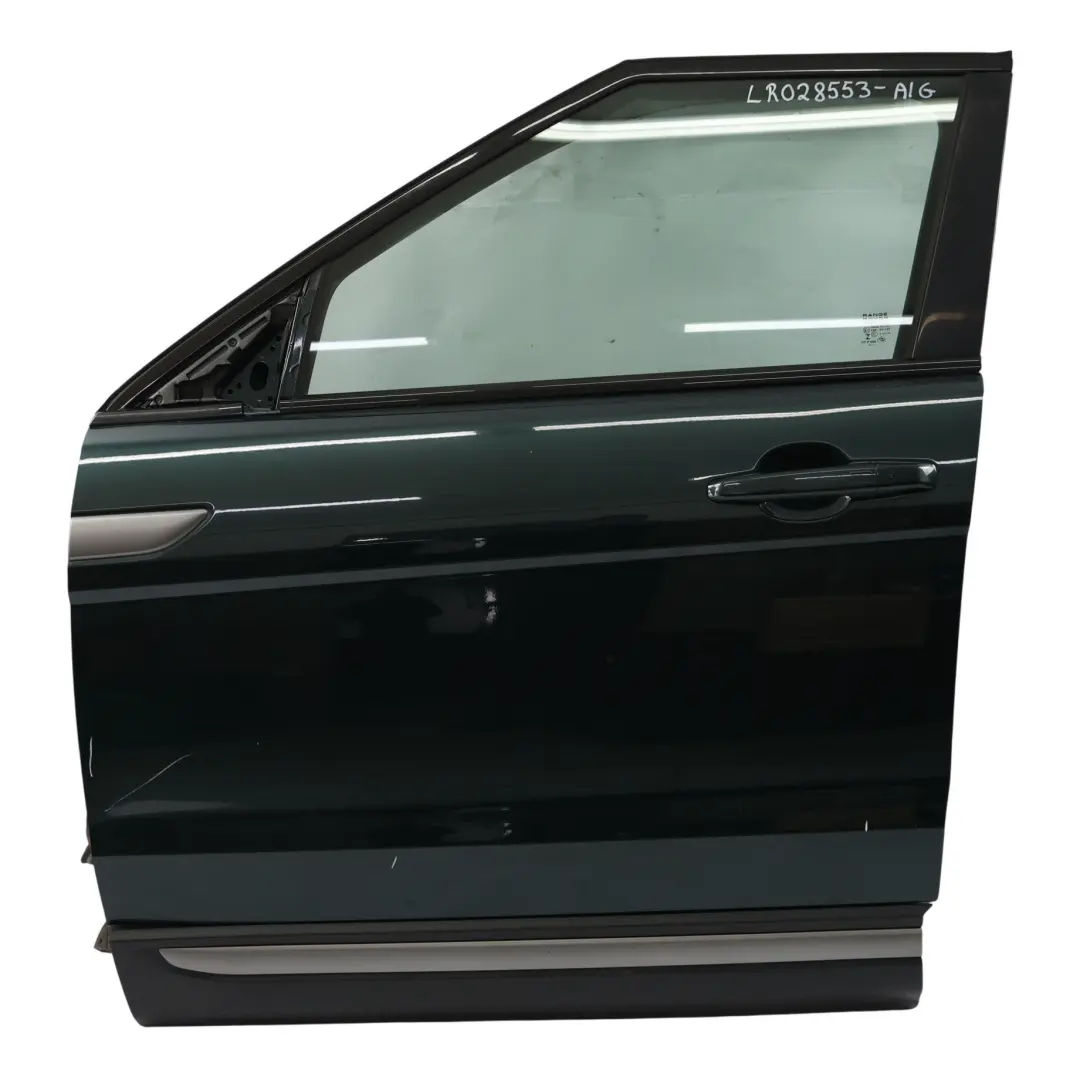 Vordertür Links Aintree Grün für Range Rover Evoque L538 mit Teilenummer LR028553 Range Rover Evoque L538 Vordertür Links Aintree Grün - SKU LR028553-AIG - Teilenummer LR028553