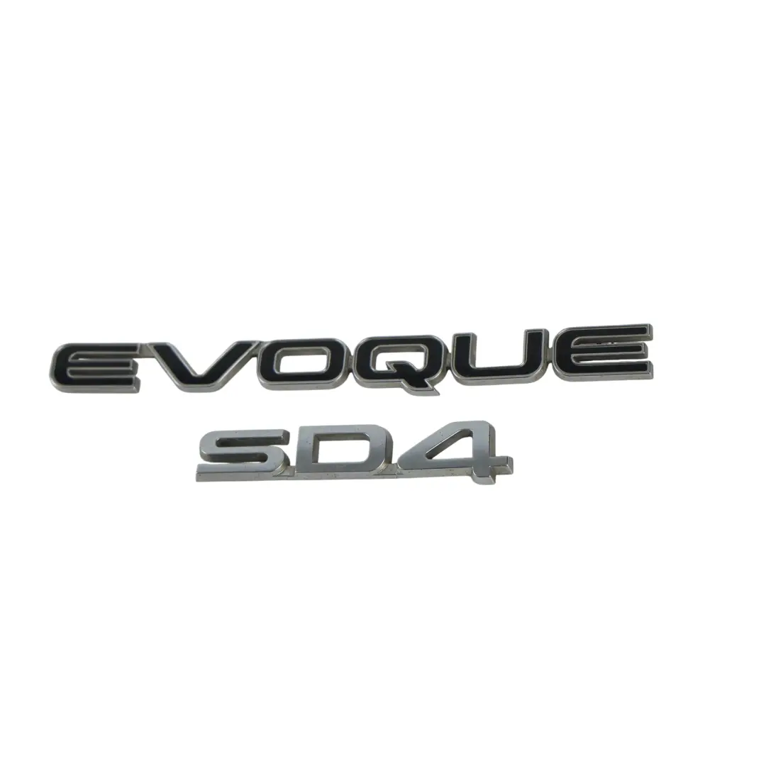 Emblema Logo Posteriore Nero per Land Rover Evoque L538 SD4 con numero di parte LR032334 Land Rover Evoque L538 SD4 Emblema Logo Posteriore Nero - SKU LR032334 - Numero di parte LR032334