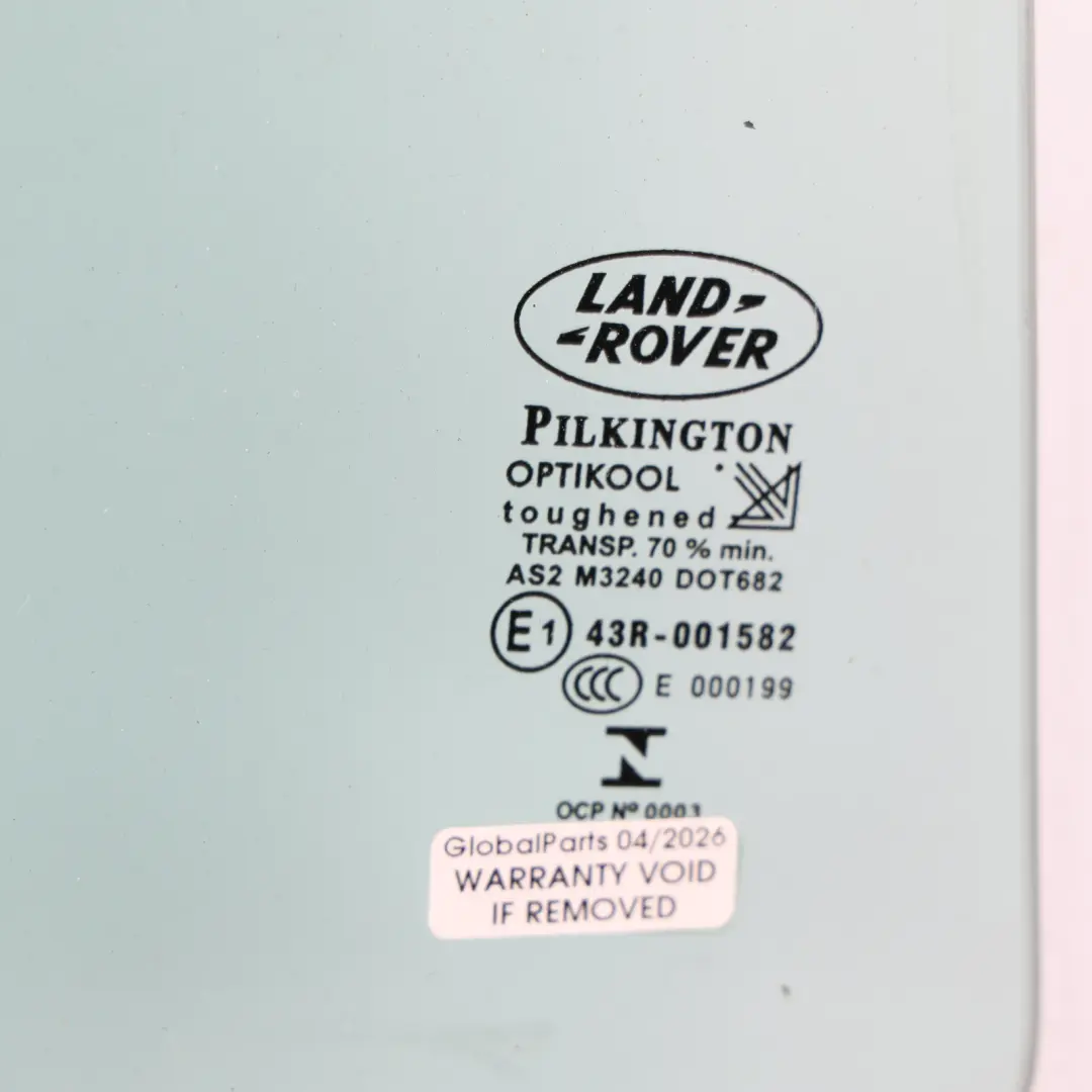 Door Window Glass AS2 Right O/S to Land Rover Discovery 4 L319 Rear with Part number LR041902 Land Rover Discovery 4 L319 Rear Door Window Glass AS2 Right O/S - SKU LR041902 - Part number LR041902