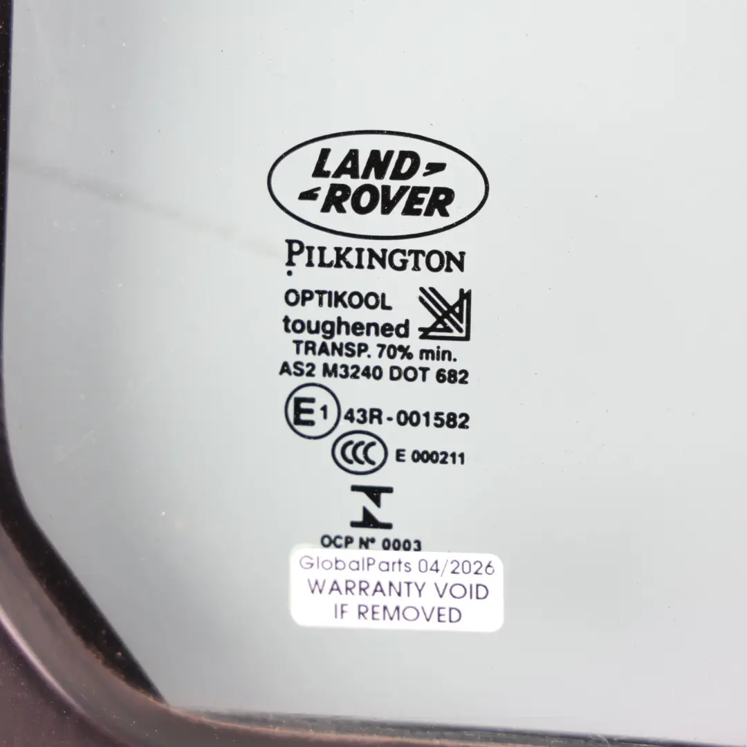 Land Rover Discovery 4 L319 Rear Door Quarter Fixed Glass AS2 Right O/S LR044521 - SKU LR044519 - Part number LR044519