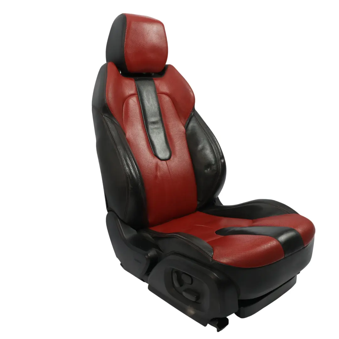 Fotel Przedni Prawy Grzany Czarno/Czerwony Skóra do Range Rover L538 o numerze LR056381 Range Rover L538 Fotel Przedni Prawy Grzany Czarno/Czerwony Skóra - SKU LR056381-1 - Numer Części LR056381