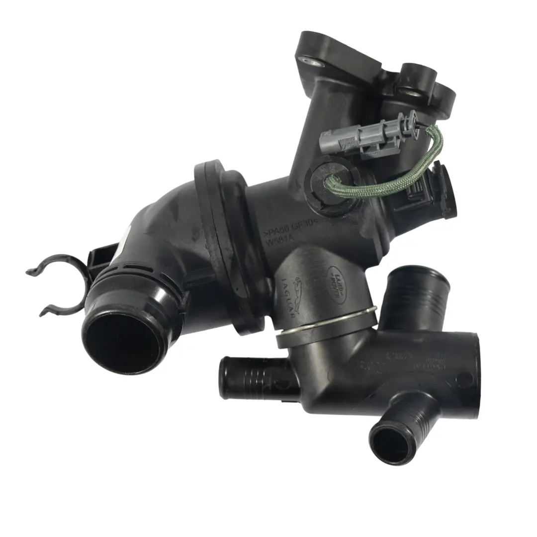 Thermostat Housing AJ200 204DT G4D3-8575-BE to Land Rover Discovery Sport L550 with Part number LR105975 Land Rover Discovery Sport L550 Thermostat Housing AJ200 204DT G4D3-8575-BE - SKU LR105975 - Part number LR105975