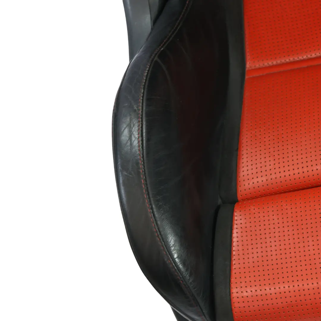 Mercedes C205 C63 AMG Asientos Performance Memory Cuero Nappa Negro Rojo - SKU MERCEDES-C205-SEAT-SPORT-LEATHER-SET - Número de pieza MERCEDES-C205-SEAT-SPORT-LEATHER-SET