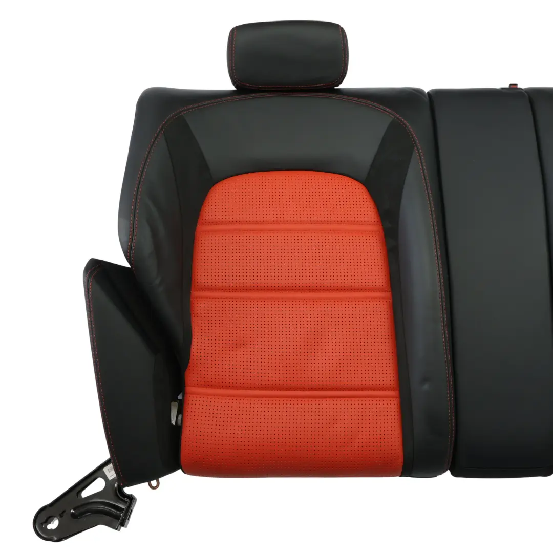 Mercedes C205 C63 AMG Performance Seats Memory Heated Leather Nappa Black Red - SKU MERCEDES-C205-SEAT-SPORT-LEATHER-SET - Part number MERCEDES-C205-SEAT-SPORT-LEATHER-SET