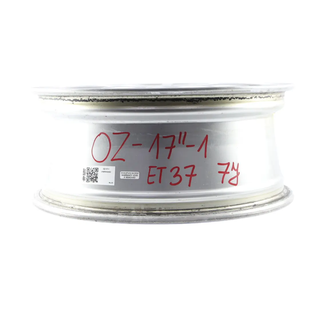 OZ Racing Superleggera Felge Alu Silber 17" 7J ET:37 6 Doppelte Speiche für mit Teilenummer OZ-17 OZ Racing Superleggera Felge Alu Silber 17" 7J ET:37 6 Doppelte Speiche - SKU OZ-17-1 - Teilenummer OZ-17
