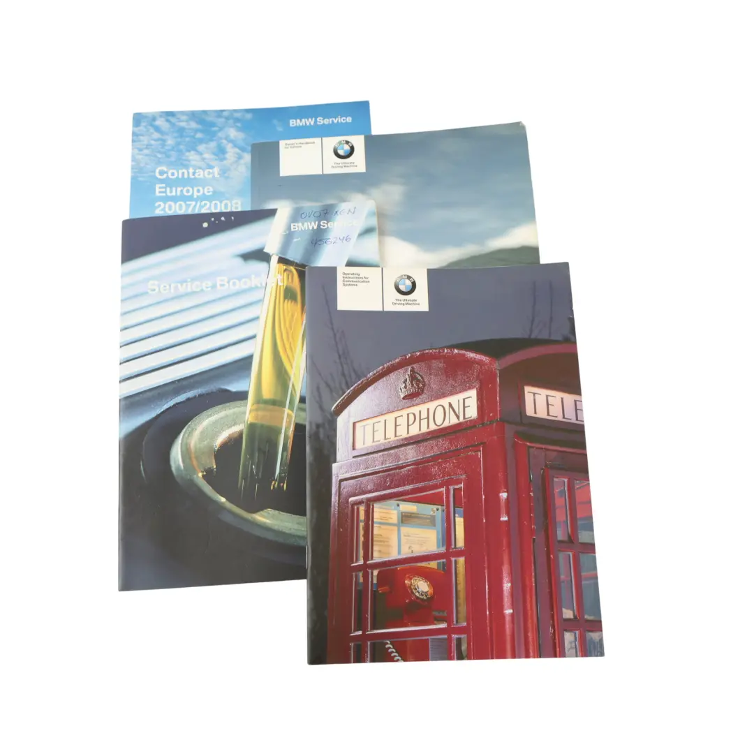 BMW E60 M5 Service Booklet Owner's Handbook Books Set Case Wallet - SKU P0159168 - Part number 0159168