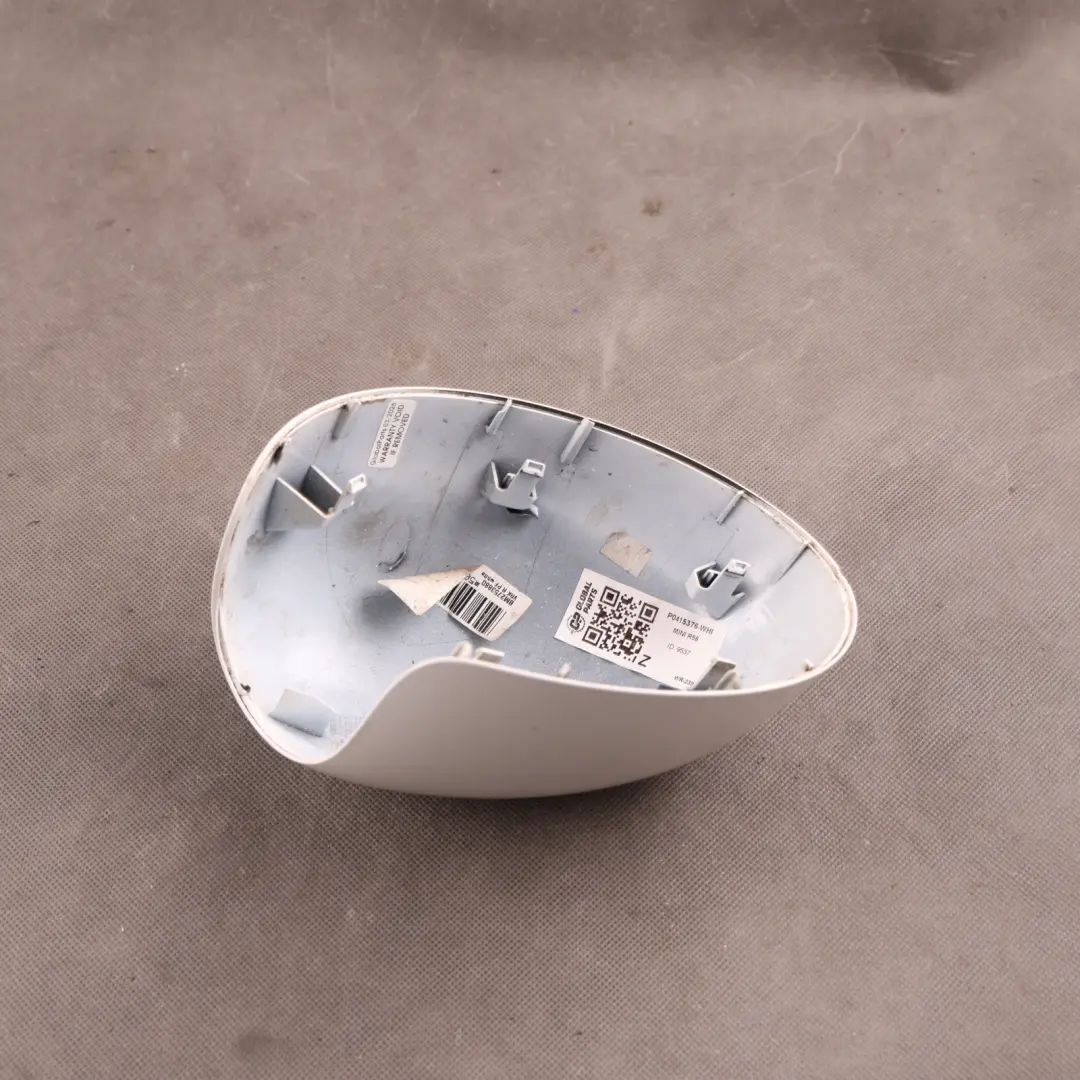 Fold Cap Casing Right O/S Mirror Wing White to BMW Mini Cooper R55 R56 Cover Power with Part number 0415376 BMW Mini Cooper R55 R56 Cover Power Fold Cap Casing Right O/S Mirror Wing White - SKU P0415376-WHI - Part number 0415376
