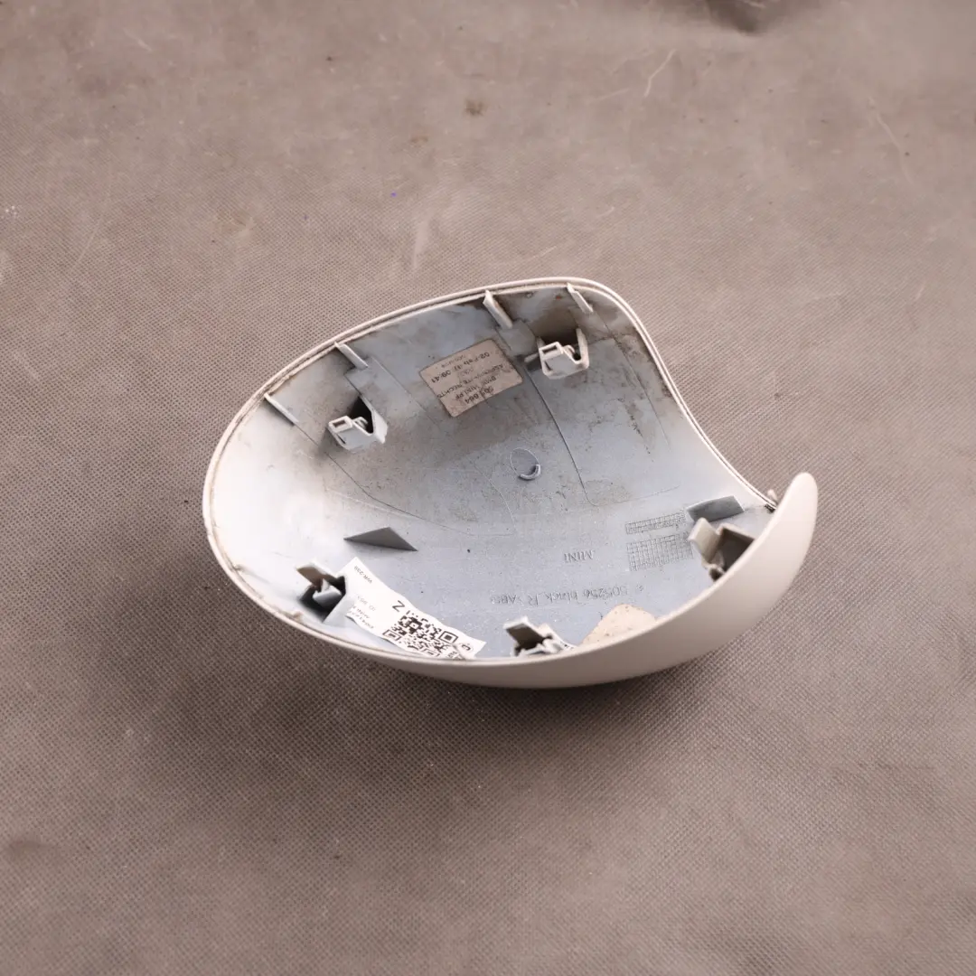 Fold Cap Casing Right O/S Mirror Wing White to BMW Mini Cooper R55 R56 Cover Power with Part number 0415376 BMW Mini Cooper R55 R56 Cover Power Fold Cap Casing Right O/S Mirror Wing White - SKU P0415376-WHI - Part number 0415376