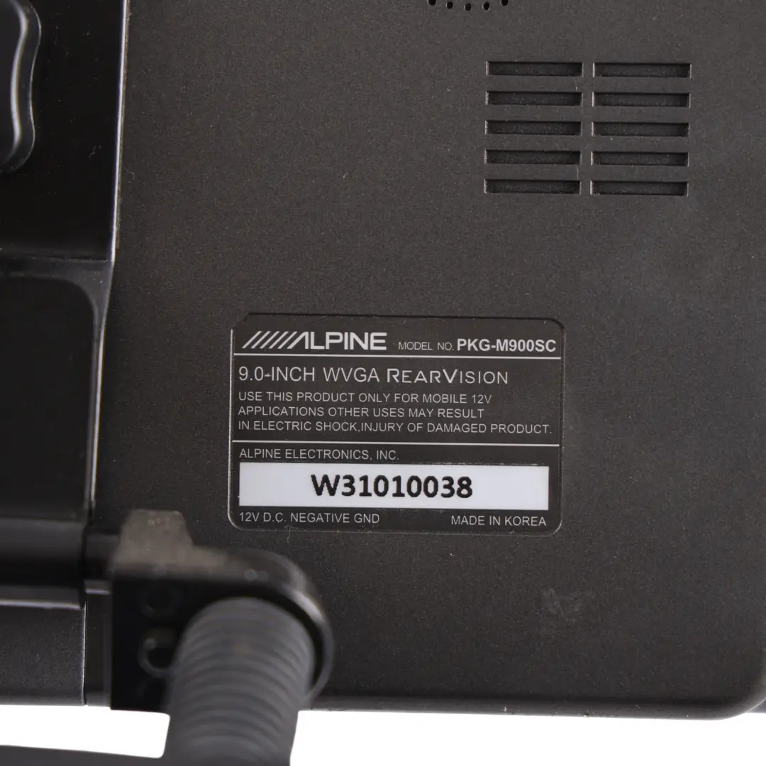Monitor Display Screen SET JAPAN to Alpine Rear with Part number PKG-M900SC Alpine Rear Monitor Display Screen SET JAPAN - SKU PKG-M900SC - Part number PKG-M900SC
