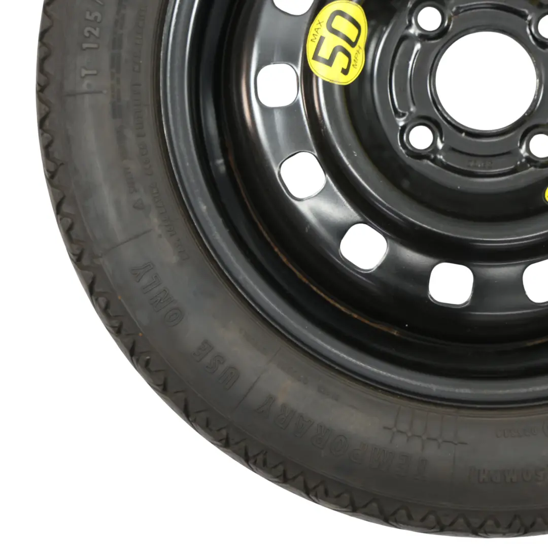 Ford Fiesta Mk8 Rueda Repuesto 15" 4J 125/80 Continental 98BG-EB - SKU Q9T0D - Número de pieza Q9T0D