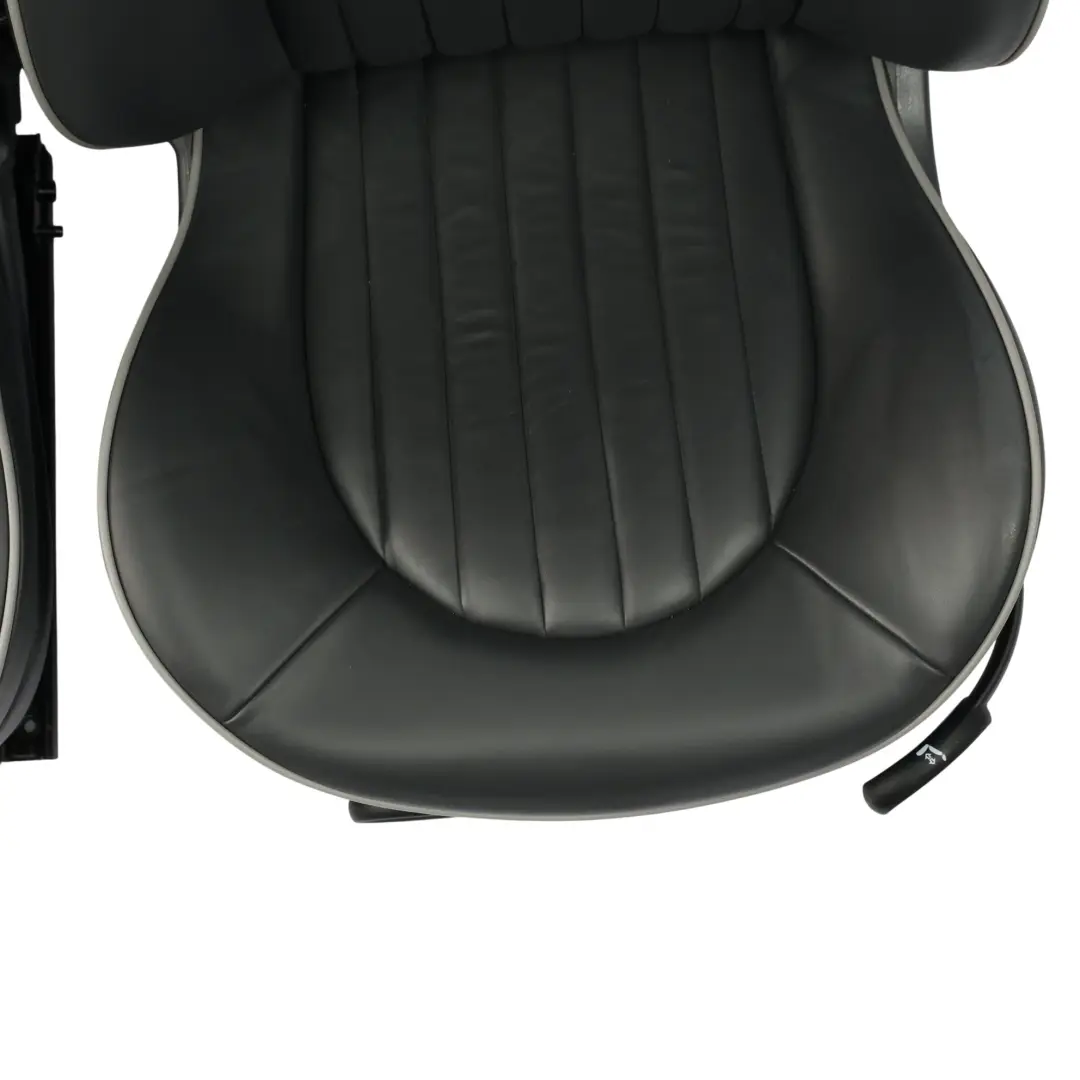 Mini R50 Leather Seats Heated English Park Lane Panther Black Front Rear Seat - SKU R50-Seats-Set-Park-Lane-English-Panther - Part number R50 Seats Set Park Lane English Panther