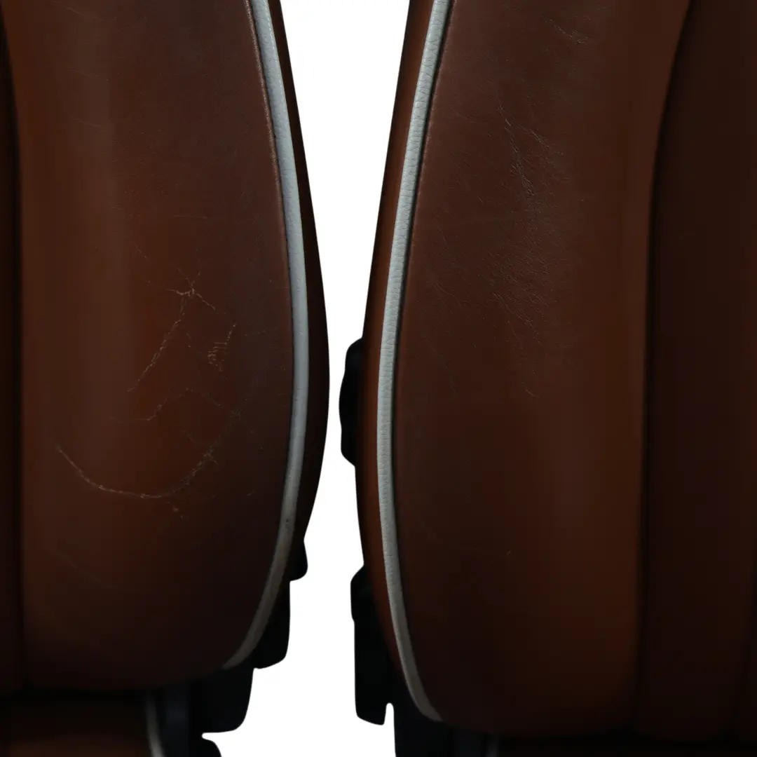 Mini Heated Sport Malt Brown Leather English Seats Front Rear Seat Sidewalk - SKU R52-SPORT-LEATHER-SEATS-SET-LNPR - Part number R52