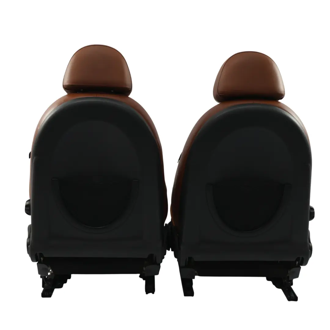 Mini Heated Sport Malt Brown Leather English Seats Front Rear Seat Sidewalk - SKU R52-SPORT-LEATHER-SEATS-SET-LNPR - Part number R52