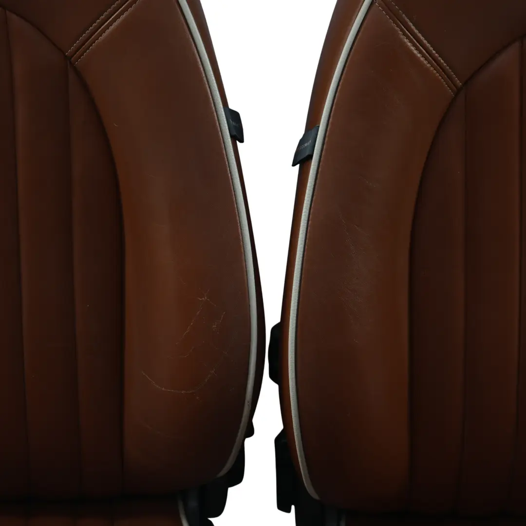Heated Sport Malt Brown Leather English Seats Front Rear Seat Sidewalk to Mini with Part number R52 Mini Heated Sport Malt Brown Leather English Seats Front Rear Seat Sidewalk - SKU R52-SPORT-LEATHER-SEATS-SET-LNPR - Part number R52