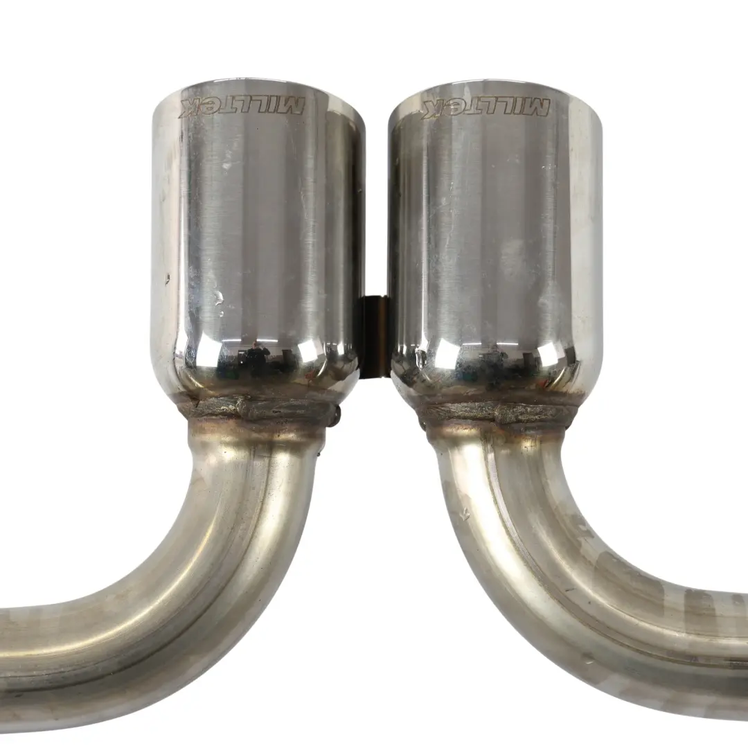 Exhaust System Muffler Double Pipe Chrome Milltek to Mini R53 Cooper S W11 Rear with Part number R53-EXHAUST-MILTEK Mini R53 Cooper S W11 Rear Exhaust System Muffler Double Pipe Chrome Milltek - SKU R53-EXHAUST-MILTEK - Part number R53-EXHAUST-MILTEK