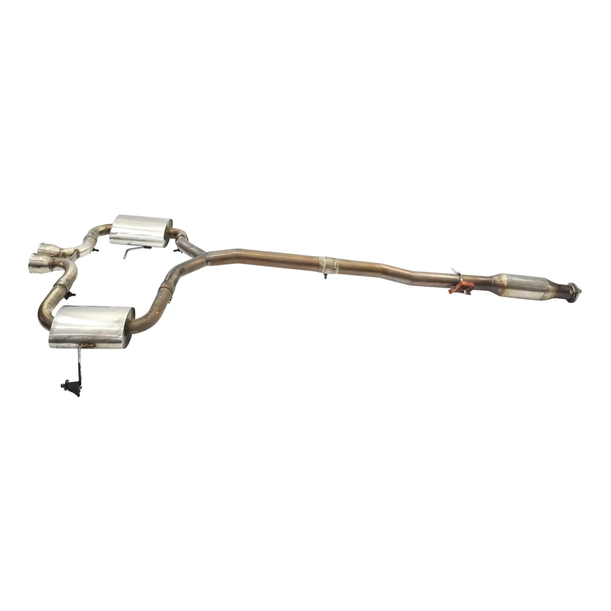 Mini R53 Cooper S W11 Rear Exhaust System Muffler Double Pipe Chrome