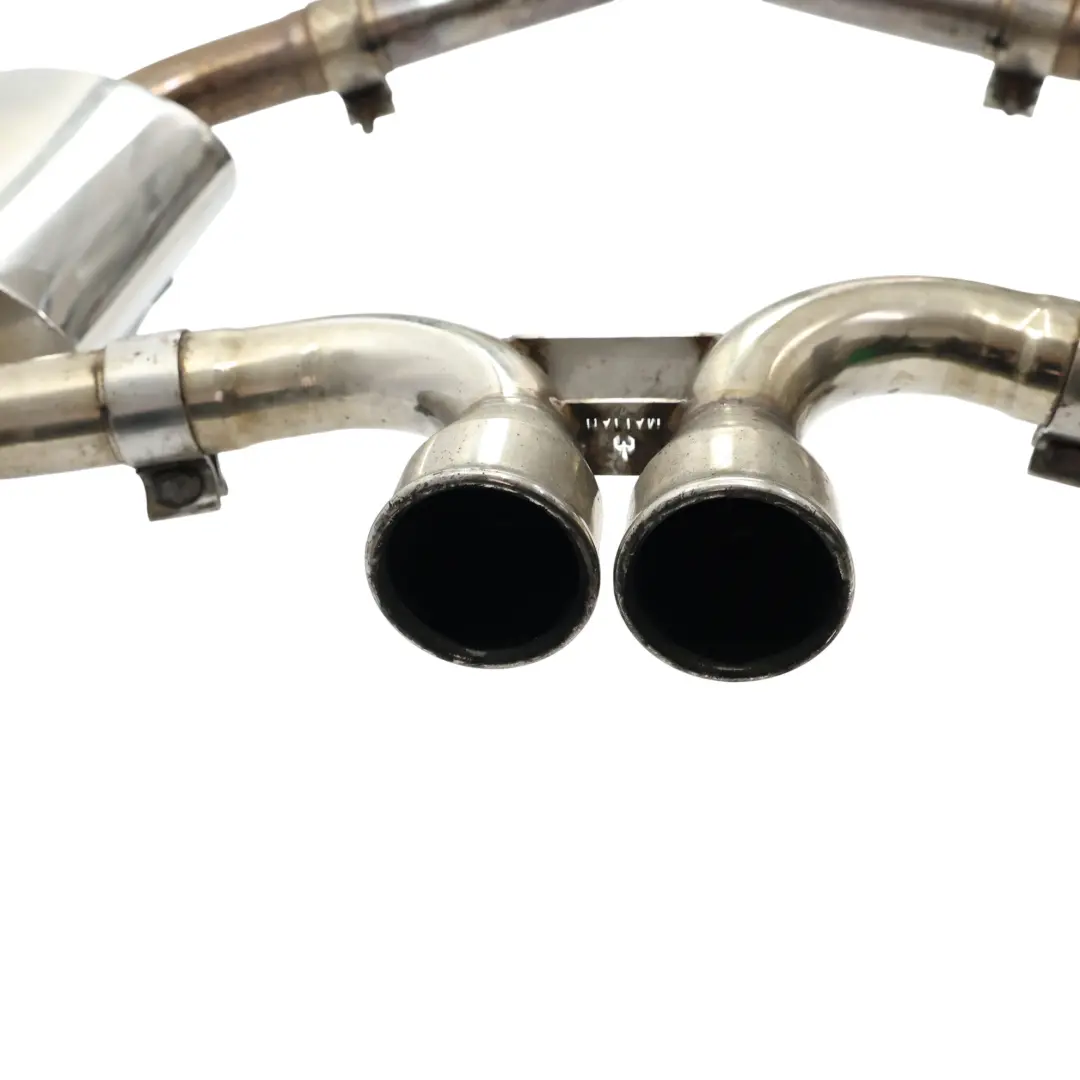 Exhaust System Muffler Double Pipe Chrome to Mini R53 Cooper S W11 Rear with Part number R53 Cooper S Exhaust Mini R53 Cooper S W11 Rear Exhaust System Muffler Double Pipe Chrome - SKU R53EXHAUST - Part number R53 Cooper S Exhaust