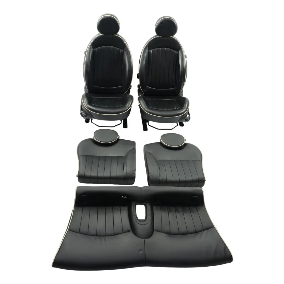 Mini R56 Sièges Sport Chauffants Cuir Noir Complet Intérieur SET - SKU R56-SEATS-SPORT-LEATHER-LOUNGE-SET-T9E1-2 - Numéro de pièce R56-SEATS-SPORT-LEATHER-LOUNGE-SET-T9E1