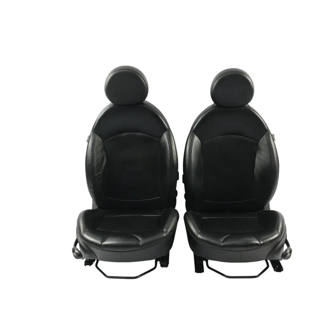 Mini Cooper One R56 Asientos Cuero Deportivos Calefactados Negros Delanteros - SKU R56-SEATS-SPORT-LEATHER-SET-T8E1-3 - Número de pieza R56-SEATS-SPORT-LEATHER-SET-T8E1
